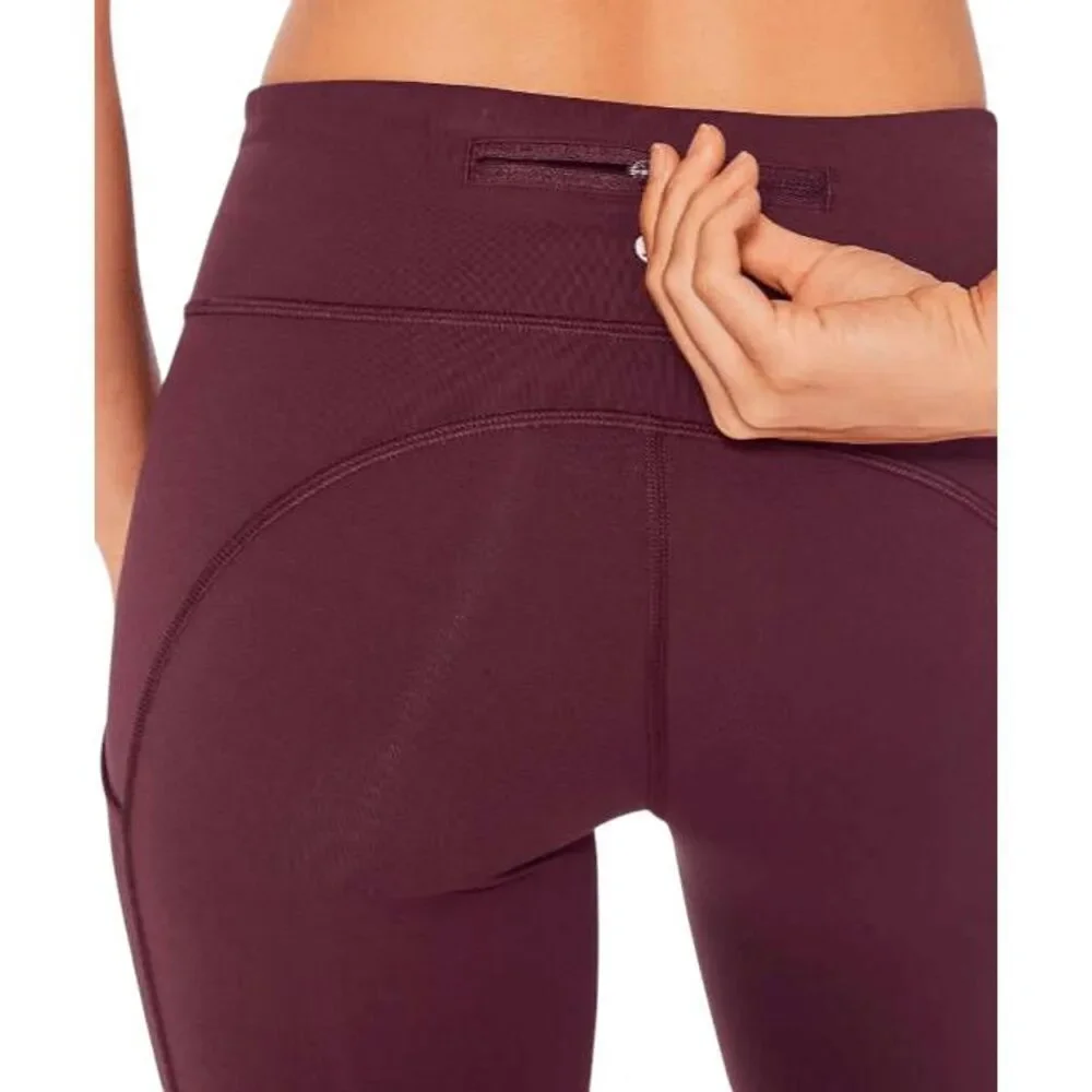 LULULEMON ATHLETICA Speed Up Tight V (28') In Garnet Size 6